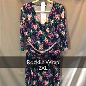 2XL Honey and Lace Rocklin Wrap Dress NWT